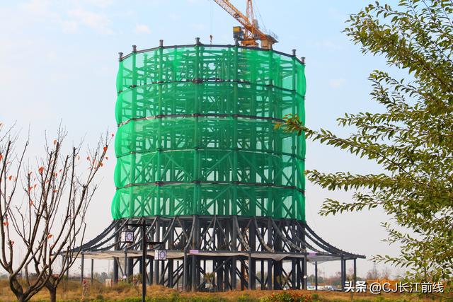 河南淮滨：一座地标文化—观景塔正拔地而起，高度99米