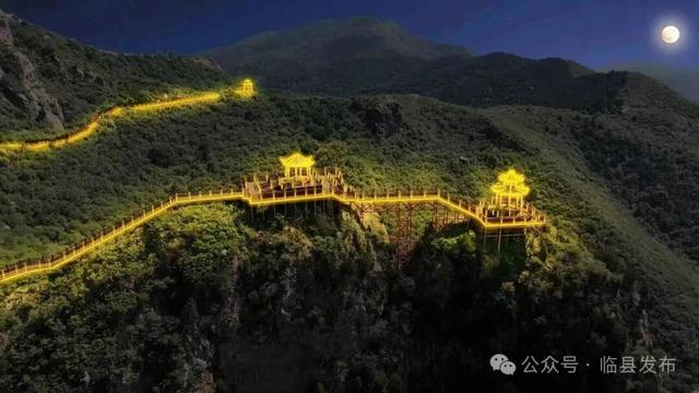 临县大度山亮化工程点亮文旅融合发展之光