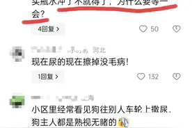 大家挺谁？狗在轮胎上撒尿，车主要求主人要么擦干净要么砸死它！图片
