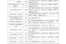 石家庄高中招生计划公布图片