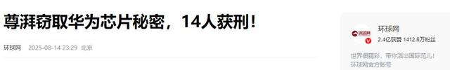 一个都跑不掉！华为600万年薪高管，带13人偷芯片，如今下场解气