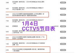 中央5台体育赛事直播时间表：附今日CCTV5节目表、CCTV5+节目单！图片