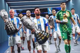 阿根廷连拿三届大赛冠军 梅西剑指第9座金球奖图片