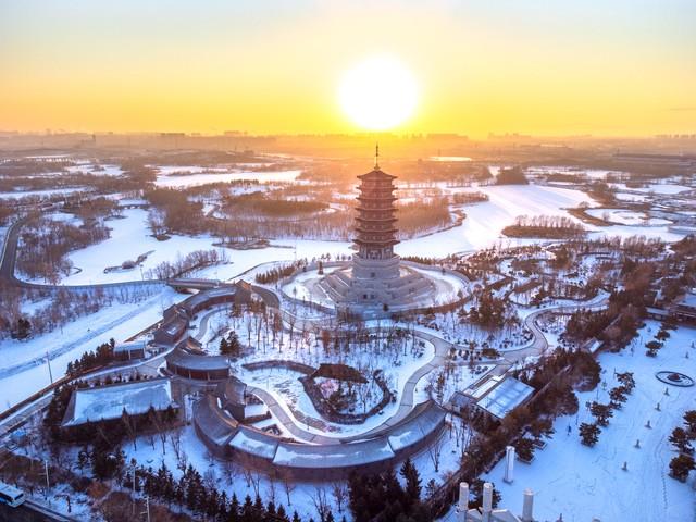 秋色渐退，要玩雪了！长春北湖湿地公园雪后景色如何这样动人心？