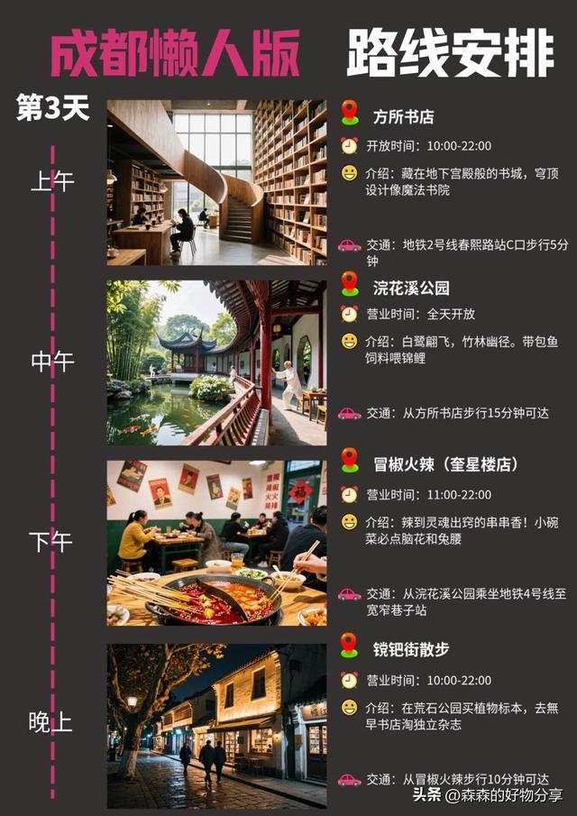 成都3日漫游指南