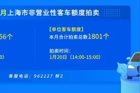 1月份拍牌下周六举行，警示价92400元图片