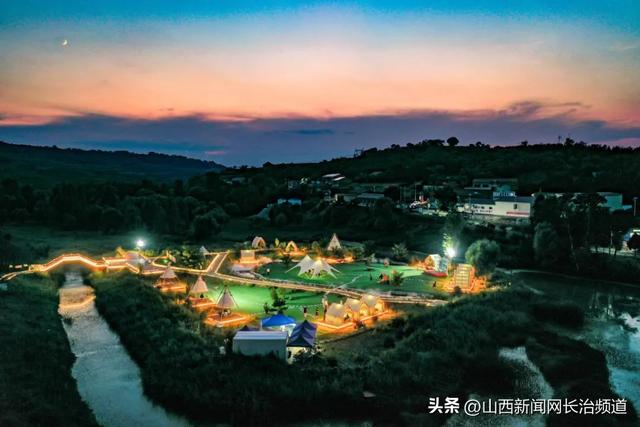 襄垣县虒亭镇建华村：灯火点亮露营经济 宝峰湖畔尽享清凉