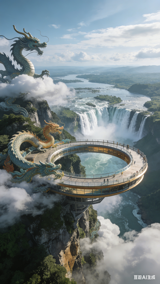 无双道龙赵小荣游记《 一笔祥龙行天下 》（一五四）德天跨国瀑布