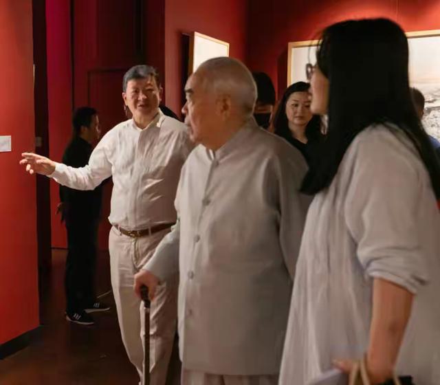 87岁范曾“老来得子”？徐萌穿哺乳裙身材臃肿，亲女儿范晓慧慌了