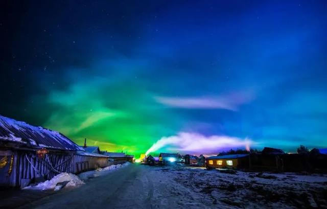 冬季呼伦贝尔海拉尔、阿尔山、满洲里、根河不冻河、漠河、北极村