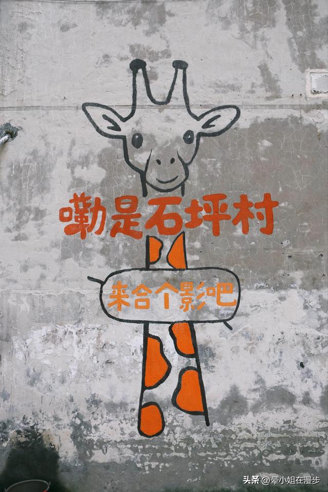 在重庆迷宫式的石坪村，找到童年的长颈鹿滑滑梯