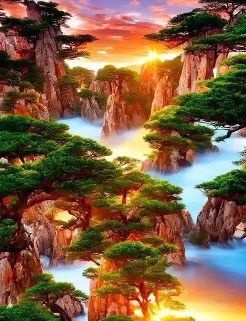 云海日出奇观，仙境里的黄山，太美了！