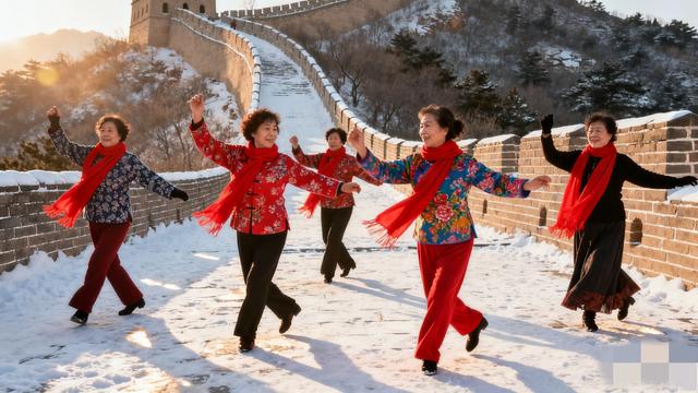 刷爆朋友圈！雪花裹长城 千年雄关秒变诗 中外游客手拉手踏雪成画