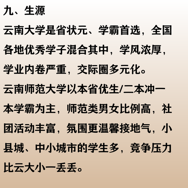 609 分，选择云南师范大学，放弃云南大学，会后悔吗？