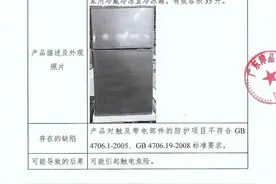 口碑榜｜涉及180台！部分志高牌家用电冰箱召回图片