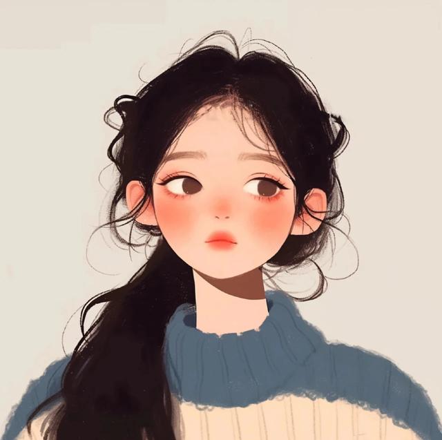 简单气质女生头像