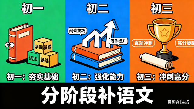 初中语文难补？抓准“螺旋式积累”逻辑，分阶段突破稳提分