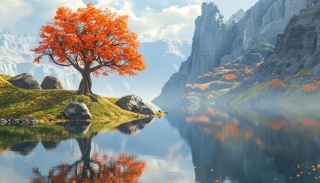 耿诚文：平湖秋色山河风光