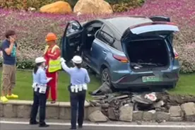 后续:上海电车撞上东方明珠环岛，警方通报，原因曝光，评论炸锅图片