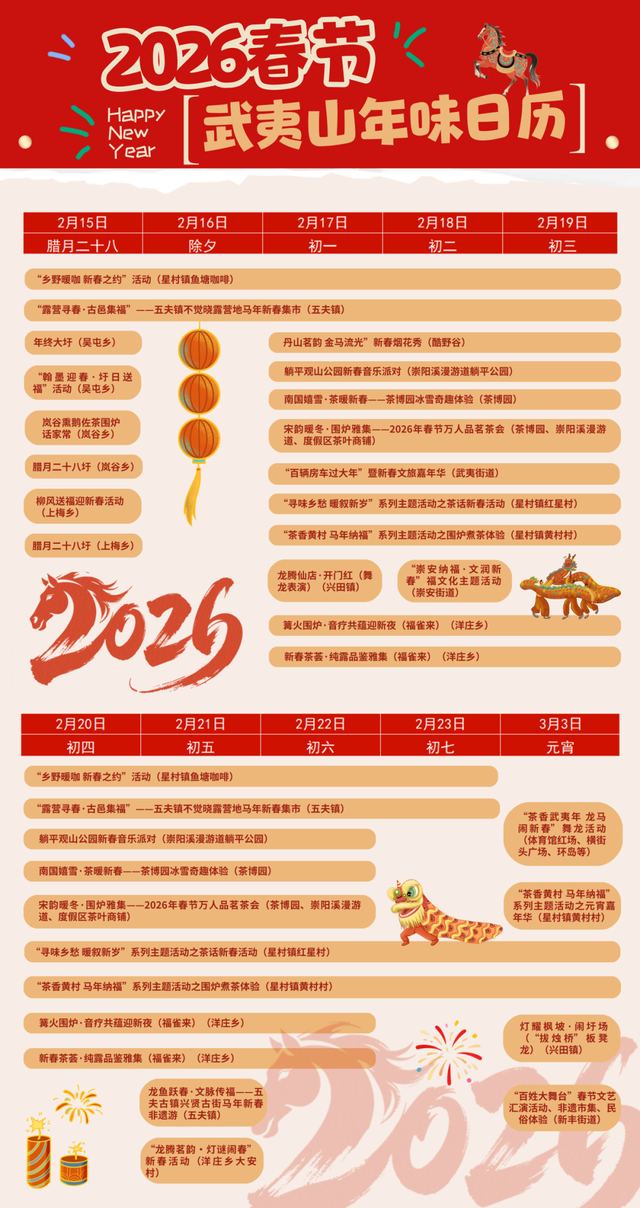 春来武夷 马上有福 | 这份“茶味中国年”攻略请收好