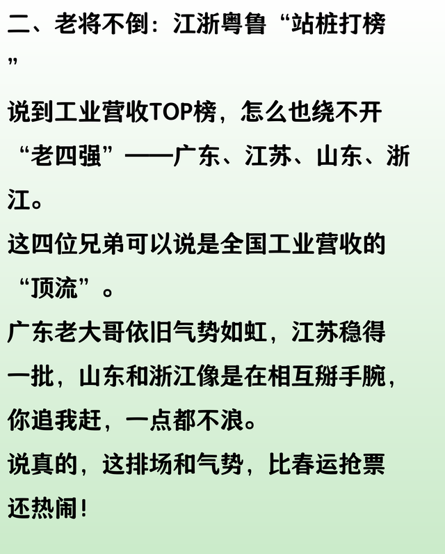 31省市1—3月工业营收额排名：安徽升至第7、内蒙古超陕西
