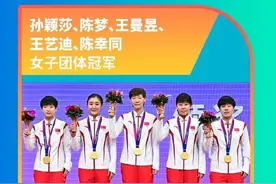 祝贺！国乒6金2银1铜亚运收官图片