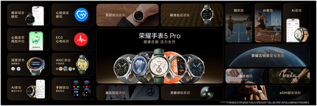 重新定义全能运动智能手表新标杆 荣耀手表5 Pro正式发布
