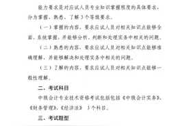 2024年度中级会计专业技术资格考试大纲公布图片