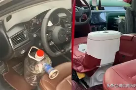 憋不住！女子在高速公路上就地小便！网友：这算光明正大抗议吗？图片