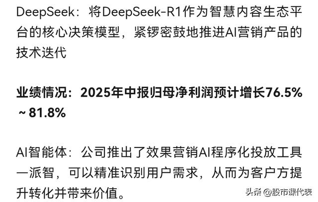 暴涨1534％！DeepSeek赋能10家中报高增AI智能体企业