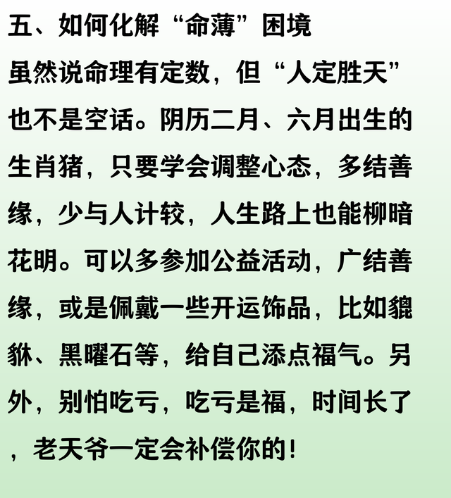 苦命生肖猪，生于阴历这两个月“命最薄”，是生来还债的