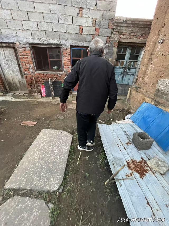 游赏过九鼎山后，我又跑到一户院里“强买”了大爷种在路边的白菜