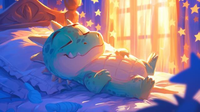 原创儿童绘本故事《小鳄鱼的星际探险》