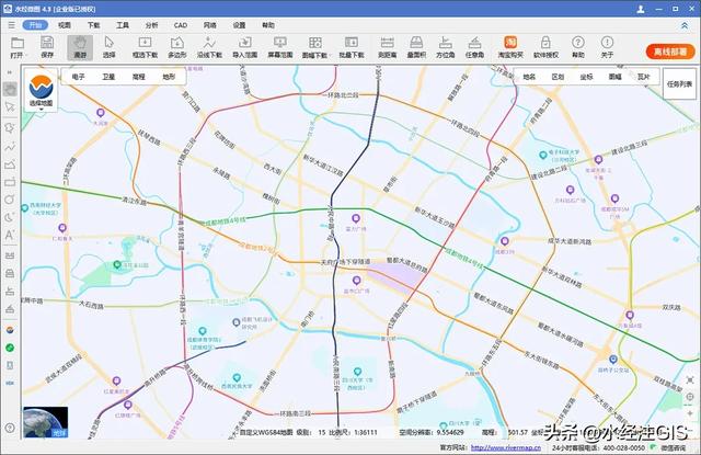 百度地图风格的WGS84地图切片