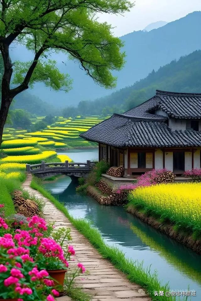 山清水秀，田园风光