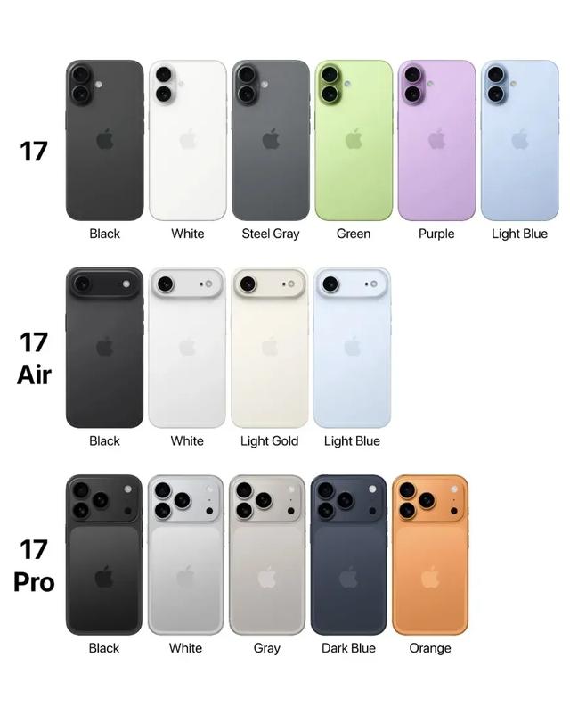 iPhone 17猛料：Air取代Plus，配色亮眼，5000mAh+4800万长焦登场
