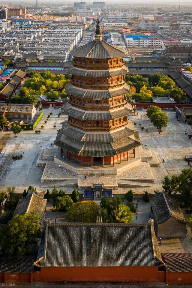 佛塔与藻井，这座晋北小城把古建玩明白了