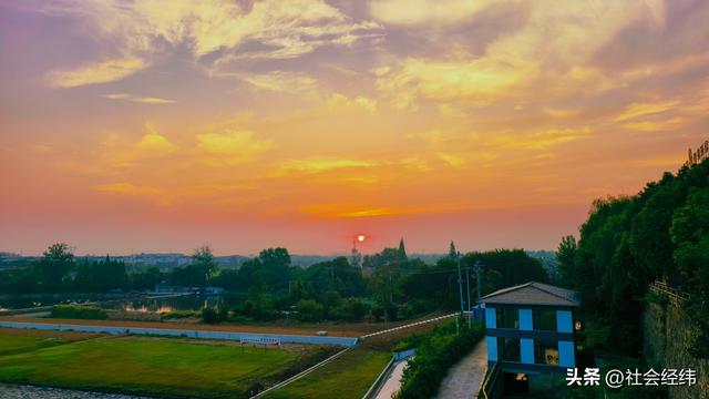 每日一景|天目湖——旭日东升耀晨光·落日余晖映晚霞