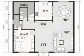 农村自建房：开间12米进深10米三层布局分享图片