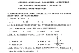 分享一下中考石家庄28中九年级三模数学试卷含答案图片
