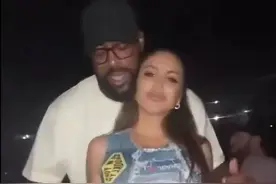 接着奏乐接着舞，马库斯抱着拉尔萨大秀舞技，拉尔萨透视装太抢眼图片