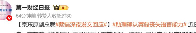 10亿难救一命！京东副总裁蔡磊，生命进入倒计时，奇迹还会出现吗