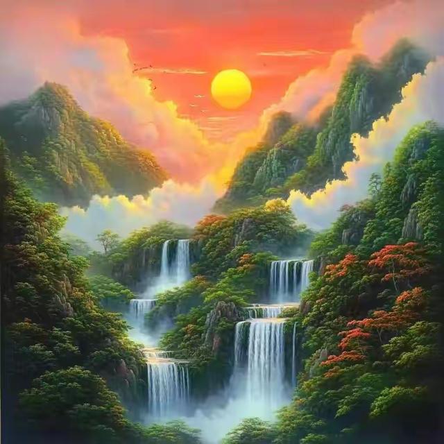 自然绘卷，山水光影里的诗意与磅礴