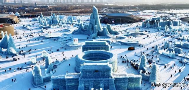 家乡同款！岱庙、泰山天街亮相哈尔滨冰雪大世界！网友：山东排面担当！