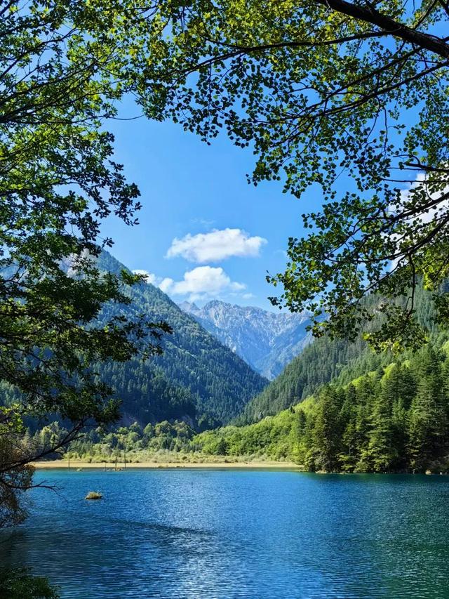 绿染山海，瀑溅七彩，九寨沟八月诗意漫云端