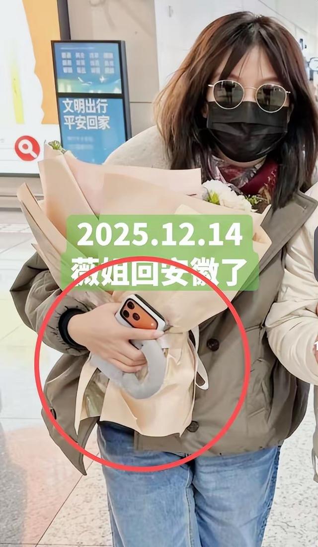 赵薇低调回安徽老家，戴口罩帽子墨镜全副武装，打扮土气像村里人