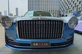 新一代“红旗L5”进店实拍！气场不输“幻影”，正式启用V8T图片