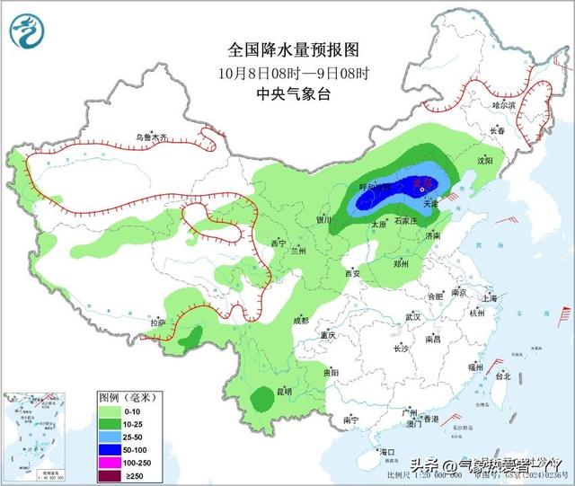 副高持续偏北，未来三天，河北南部迎持续性强降雨！局部有大雨