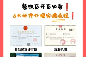 餐饮店开店必看❗6大证件办理实操流程❗图片