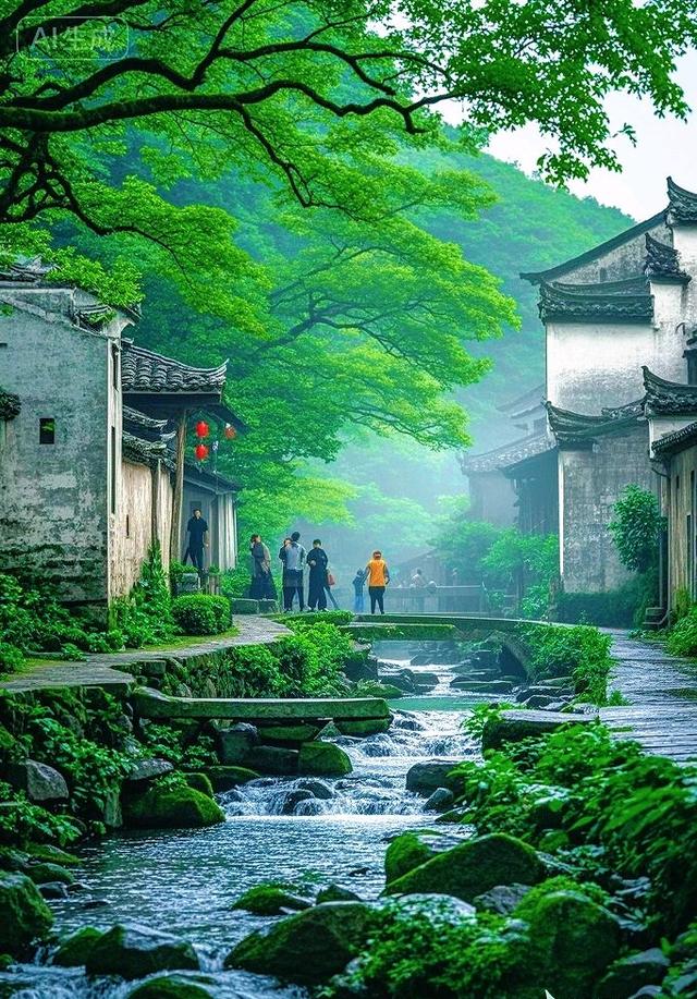 繁荫裹巷，石溪淌过旧时光